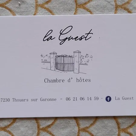Frühstückspension La Guest 47 Thouars-sur-Garonne